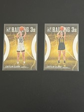 2024 Panini RC Caitlin Clark Collection Donruss Raining 3s Complete Set #R1 #R2