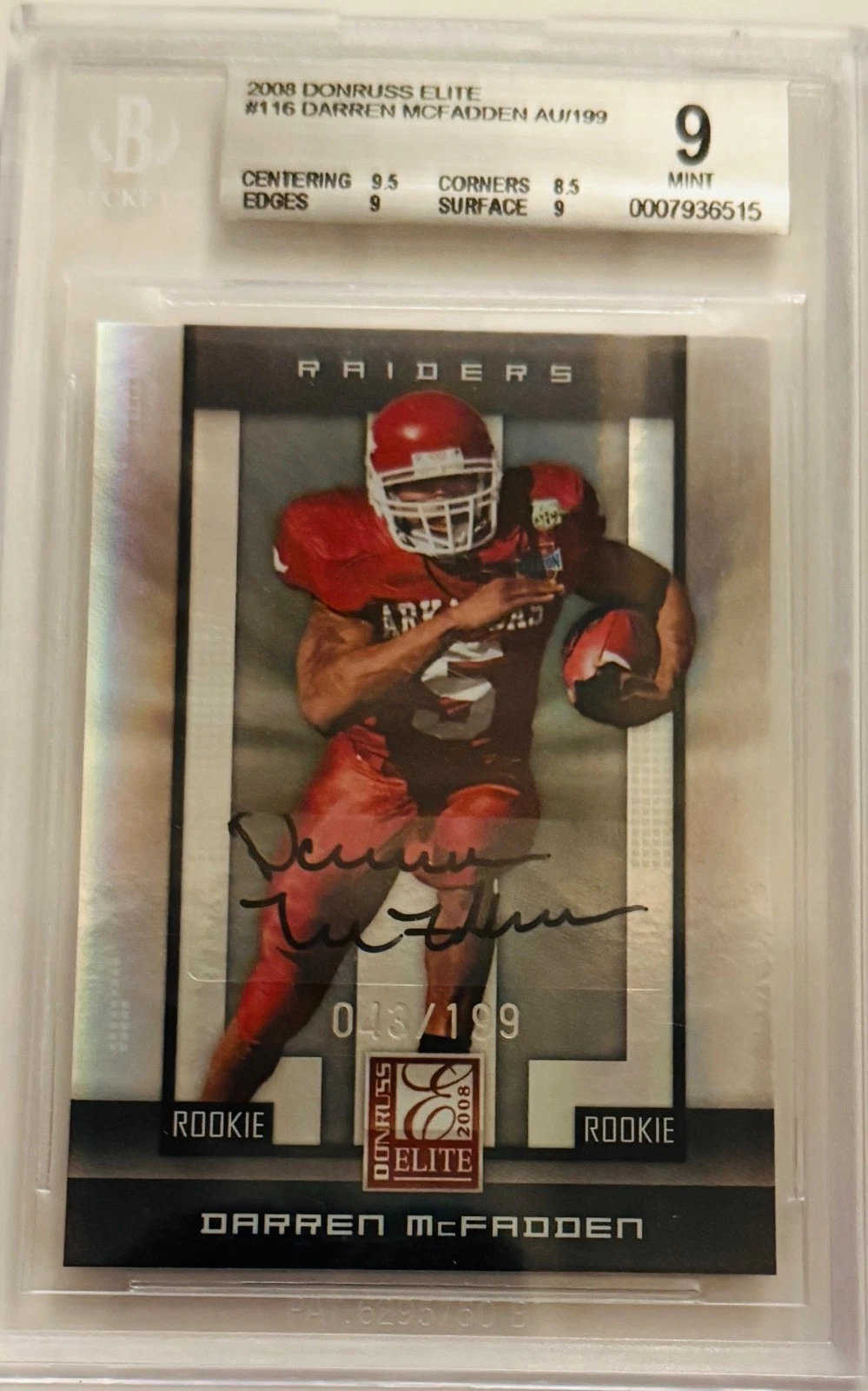 Darren McFadden Donruss Elite National #116 Base