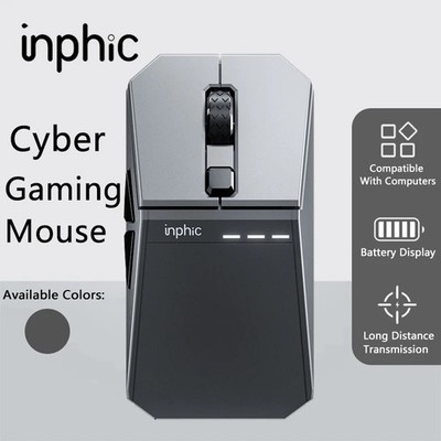 INPHIC YuanChuang Cyber Gaming Mouse 12800DPI RGB Wireless Bluetooth 2.4G 3-Mode