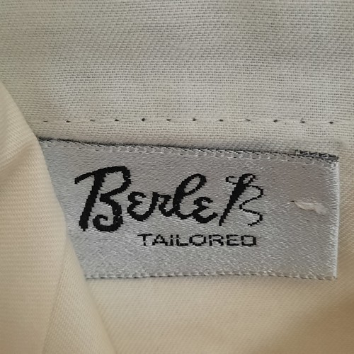Berle Tailored Dress Pants Gray Wool Blend Men’s 34x34 Flat Front Classic USA - Picture 6 of 6