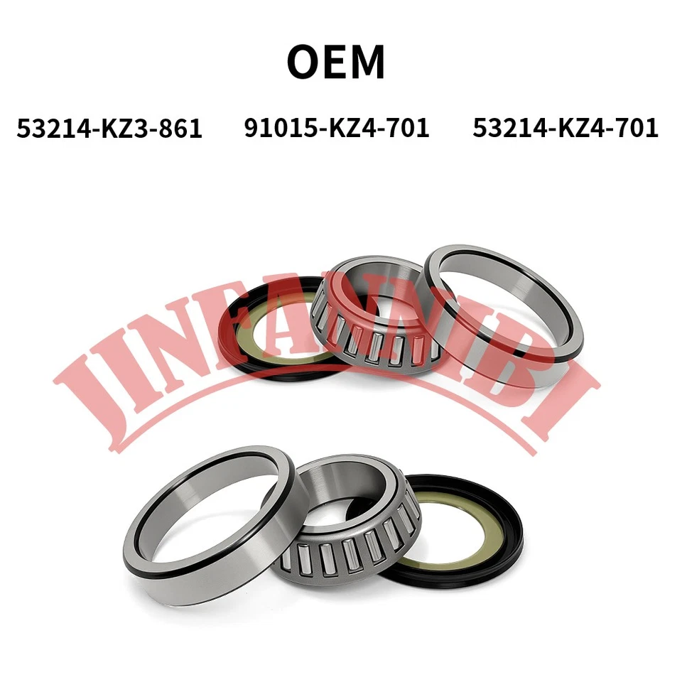 Steering Stem Bearings & Seals Kit Set for Honda CR125R CR250R CRF250R CRF450R Foto 2 de 4