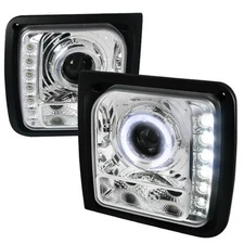 Spec-D Tuning LHP-CHKE97-RS Projector Headlight for 97 to 01 Jeep Cherokee- C...