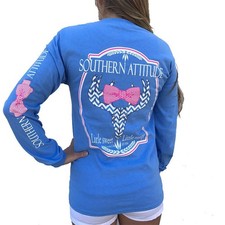 Country Life Outfitters Azul Actitud Sur Chevron Ciervo Calavera Arco Caza Largo