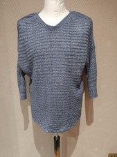 ROMAN Ladies' Cable Knit Jumper - 3/4 Length Sleeves - Size 10 - Textured Knit