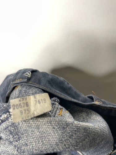 Levis Denim Jeans Vintage 1970's Safari Bush Pocket Bellbottom Orange Tab Sz 28 - Picture 22 of 24