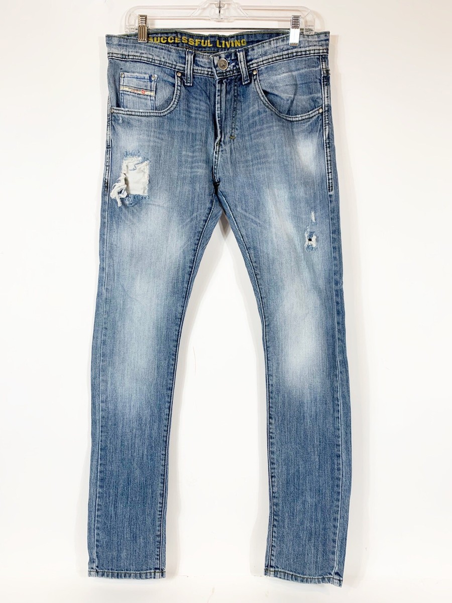 Diesel Getlegg 0809S Pantalons De Jeans Slim Femme Maigre (W27/L32