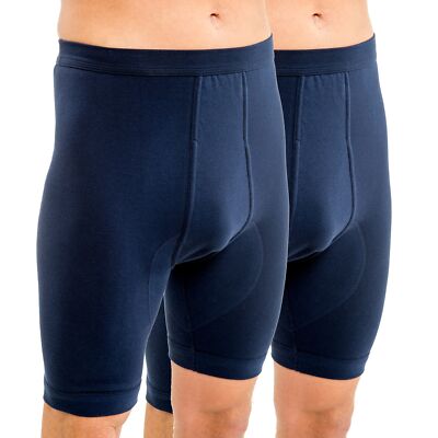 HERMKO 3980 2er Pack Herren Longpant aus 100% Bio-Baumwolle
