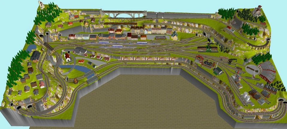 GP-016 Gleisplan (32 Seiten) Bad Alpensteig Spur N Rocco/Fleischmann 210x400x210