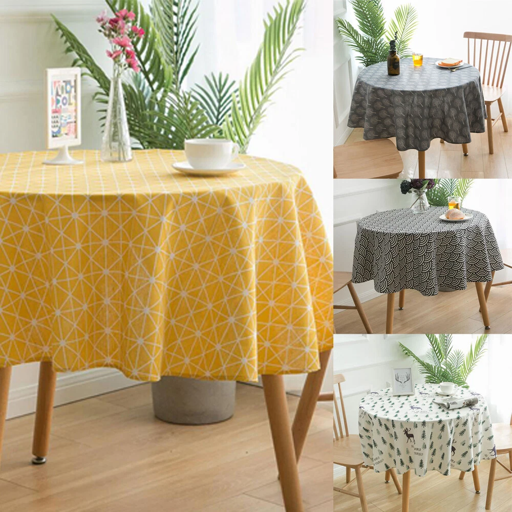 Round Tablecloth Boho Decoration Party Dining Tea Table Cloth