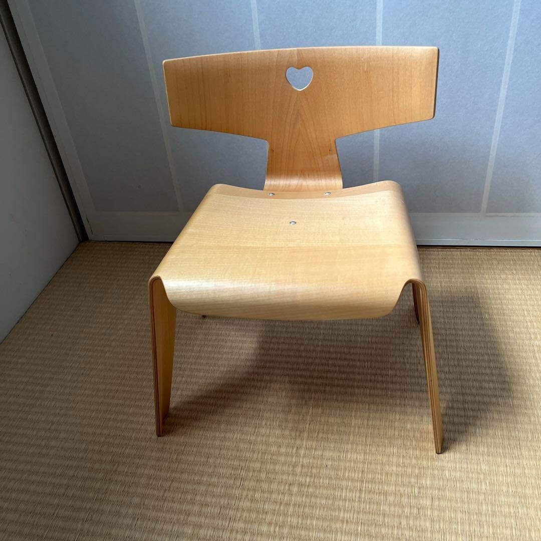 Vitra Charles & Ray Eames Children's Stool Birch Used Size
