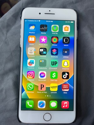 Tik-Tok app Apple iPhone 8 Plus - 64 GB - Silver (Unlocked)