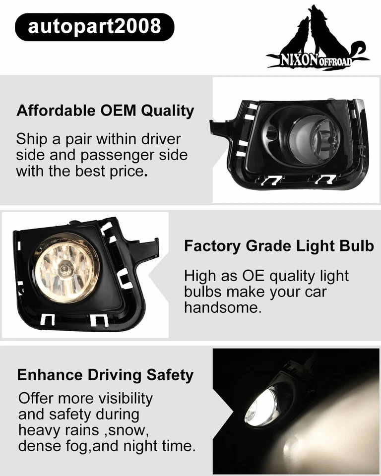 Luces antiniebla para Toyota Prius C 2012 2013 2014 luces de parachoques de conducción con par de cables Foto 2 de 4