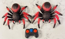 2 Terra by Battat - RC Spider Tarantulas - Red Infrared Remote Control Spider