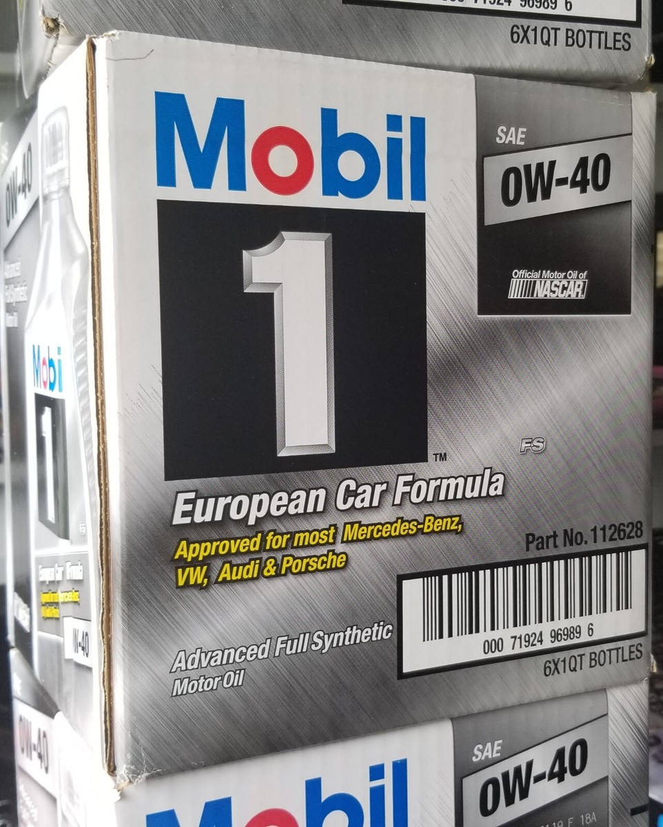Mobil 1 FS European Car Formula Full Syn Oil 0W-40, 1 Qt