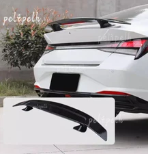 ABS Glossy Black Rear Trunk Spoiler Wing Lip Fits For Hyundai Elantra 2024-2025