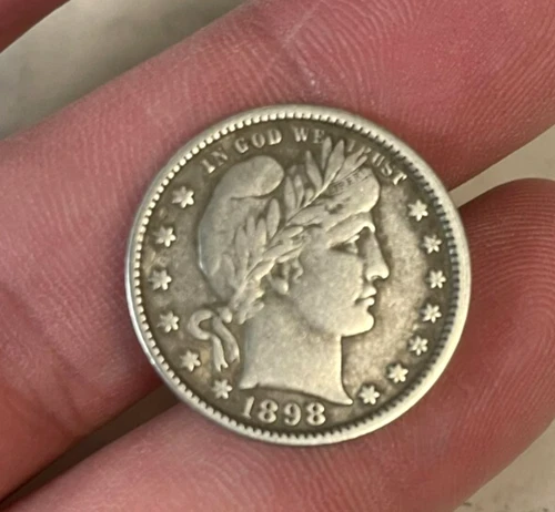 1898 P Barber Quarter Beautiful Coin #981