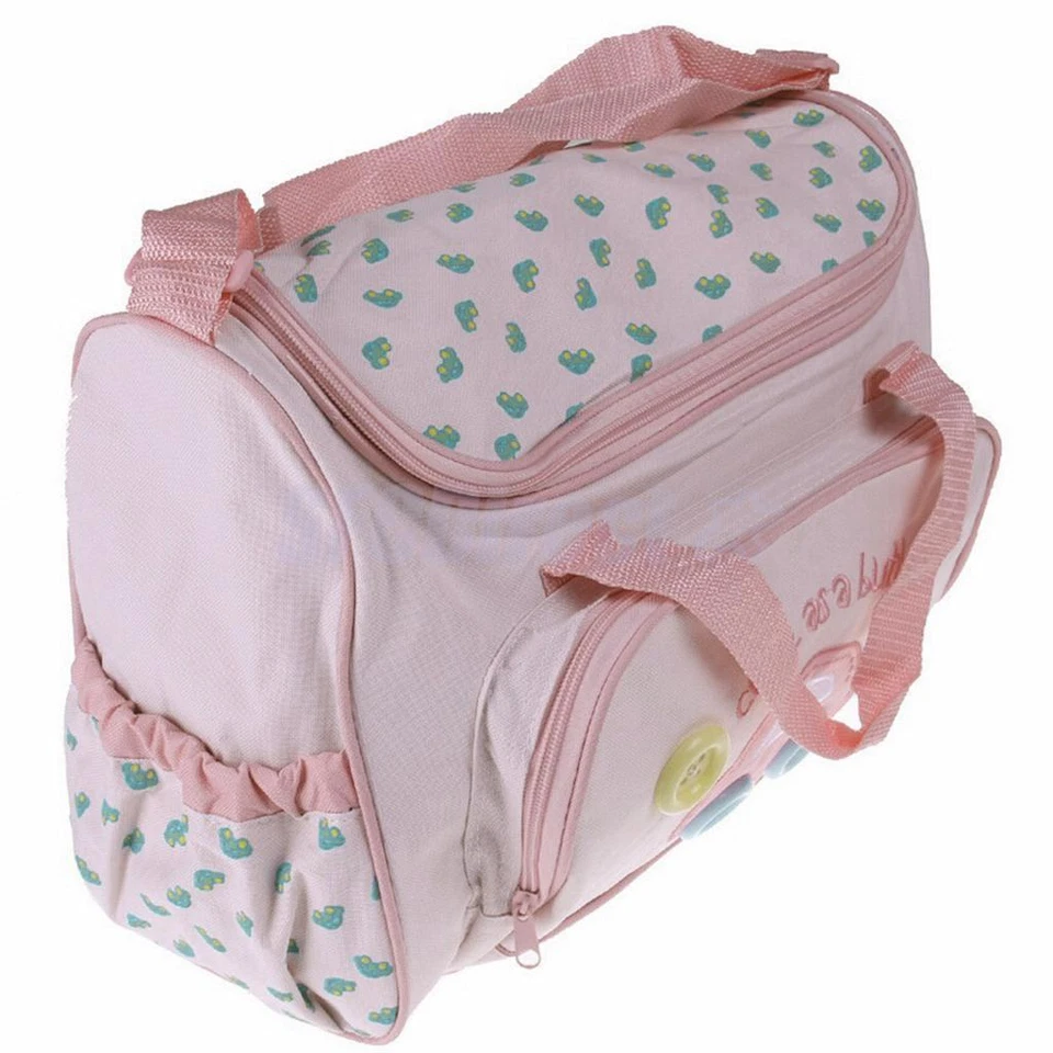 4PCS Pink Large Baby Diaper Nappy Changing mat Mommy Tote Handbag Bag US Seller - Image 2 of 4