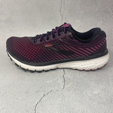 Brooks Ghost 12 Running Shoes 1203051 Black Purple Sneakers Women  s Sz 7 M B 