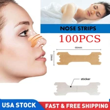 NASAL STRIPS Breathe Nose Better Reduce Snoring Now Apnea Adhesive 100pcs