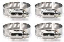 Jolly 4 SAE Size 44, 2-1/4" to 3-1/4" All 300 SS Worm Drive Hose Clamps JW044S