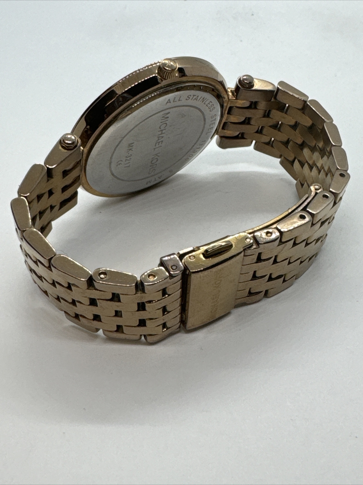 Michael Kors MK3217 Darci Brown Dial Pave Bezel Rose-gold 39mm  