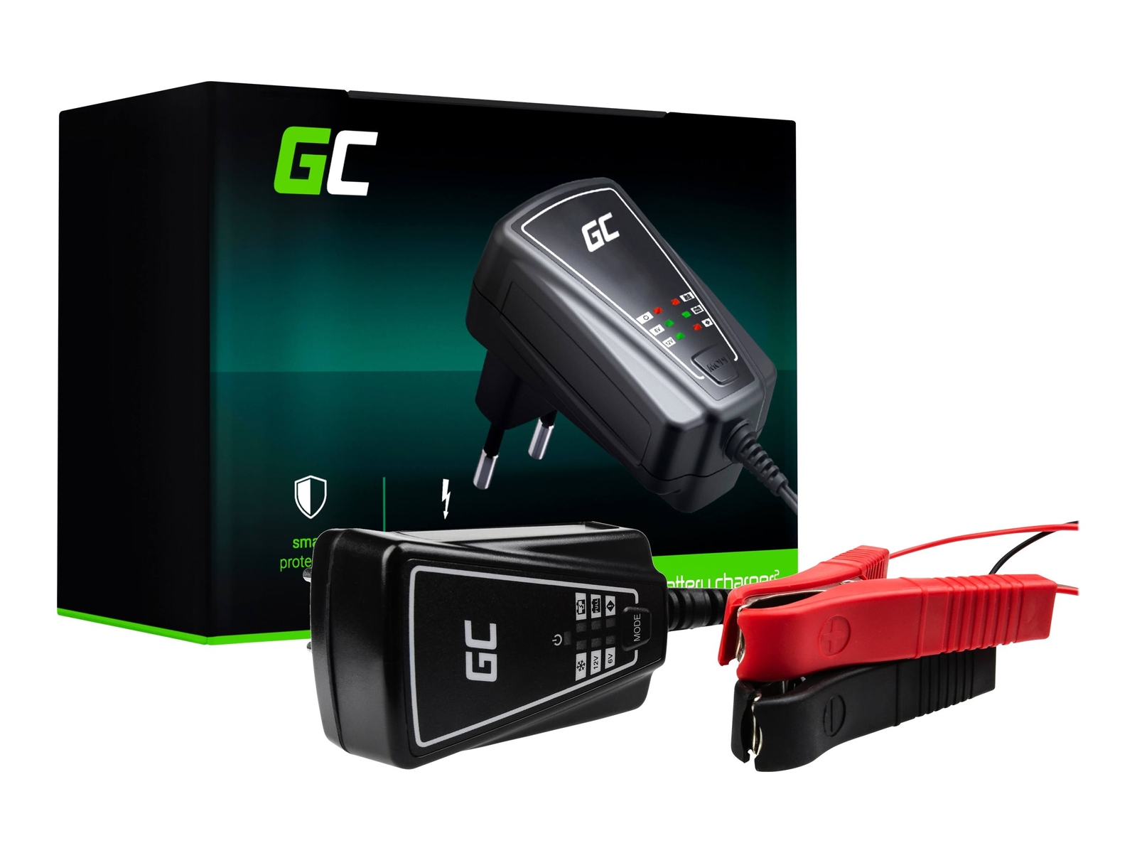 Green Cell Power adapter 12 Watt 1 A 2 output connectors (crocodile ACAGM06