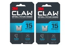 3M Claw Silver Drywall Picture Hanger 15 lb 2...