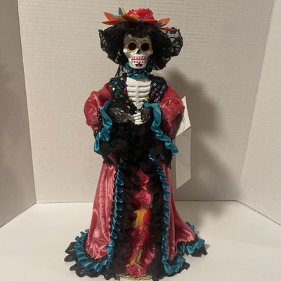 Day of the Dead Dia De Los Muertos 17  Catrina Halloween Tree Topper/Statue New
