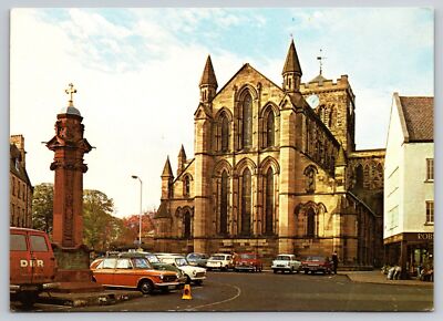 Hexham Abbey From Market Place England Postcard UNPOSTED