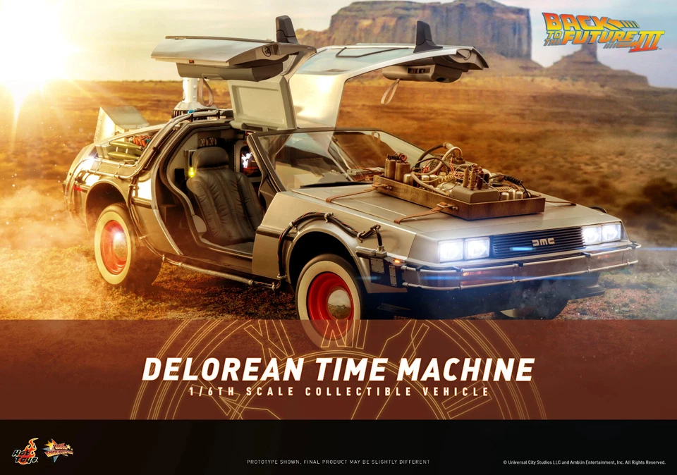 Hot Toys Back To The Future Part III The Delorean Time Machine 1/6 Scale Vehicle - Image 2 of 4