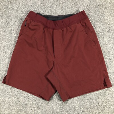 Public Rec Flex Shorts Unlined 7.5'' Adult Size 30 Maroon Workout Lightweight