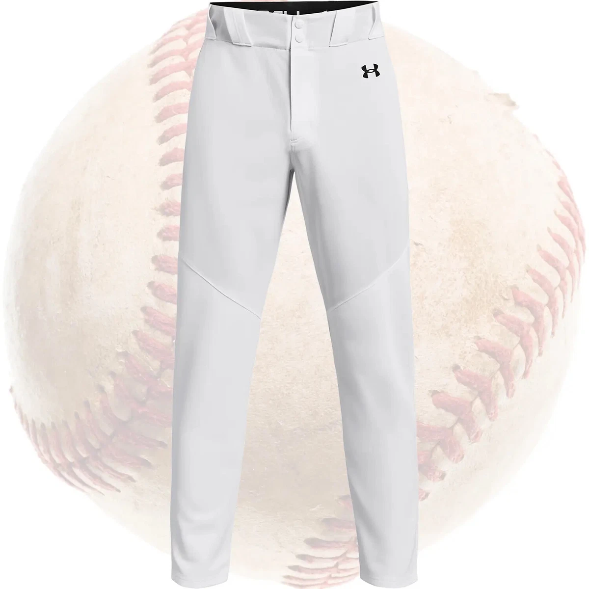 Pantalon coupe décontractée en coton - Blanc/rayures beiges - HOMME | H
