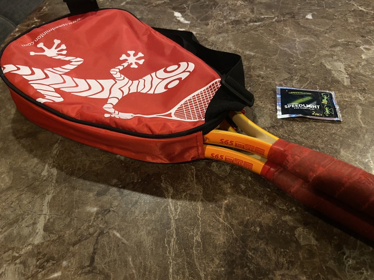 Volant Speedminton Fun Speeder - Léger, Résistant Au Vent, Pour Débutants Et Enfants, Rouge