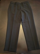 Talbots Hampshire Ankle Pants Black Stretch Straight Leg Size 14 Preppy Career