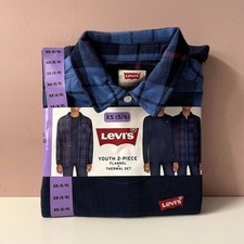 Levi's Youth Boys' 2-Piece Flannel Thermal Set Size XS/5-6 NWT