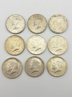 1964 Kennedy Half Dollar 90% Silver 50C Lot Of 9 — photo 1