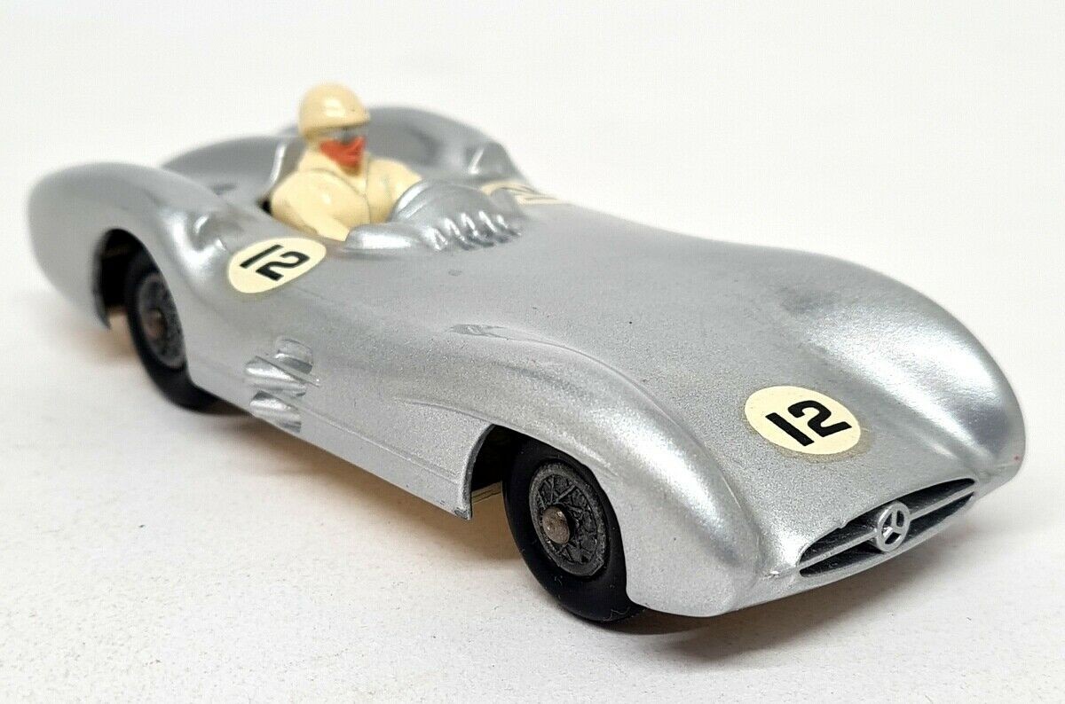 Crescent Toys Vintage - Mercedes Benz 2.5 Litre G/Prix Car Restored Silver #12