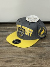 NWT Harry Potter Hogwarts Crest Logo Snapback Hat Cap Adjustable Flaw Read