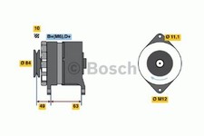 Produktbild - BOSCH Lichtmaschine Generator LiMa ohne Pfand 0 986 035 760