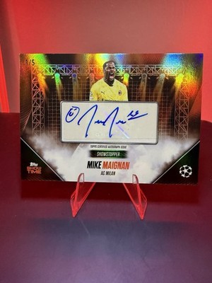 Mike Maignan topps SHOW TIME auto 1/5 AC Mailand Milan 