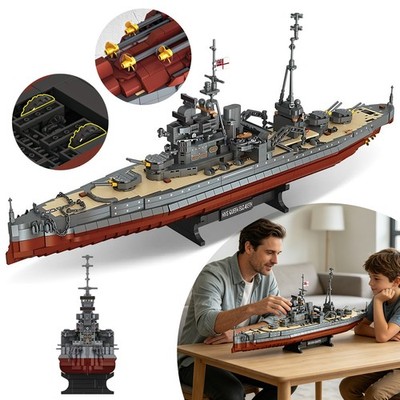 2277Pcs Schlachtschiff Bausatz Klemmbausteine Geschenk Bausteine Für Erwachsene