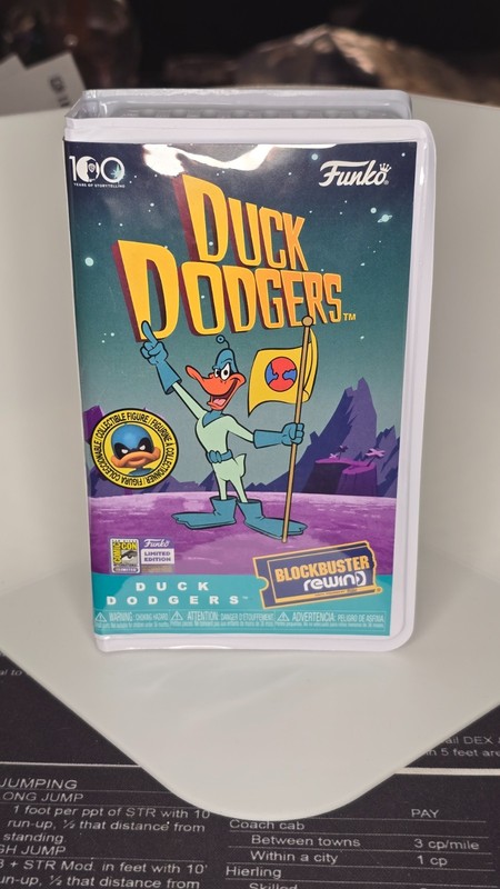 Duck Dodgers Blockbuster Rewind Figure Funko SDCC 2023 Exclusive Early
