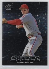 2023 Leaf Trinity Mega Box Steel Silver Stars & Dots Scott Rolen #S-68 HOF 0u66