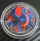 American Lunar Series 2024 Year of the American Dragon 1 oz .999 Silver Round