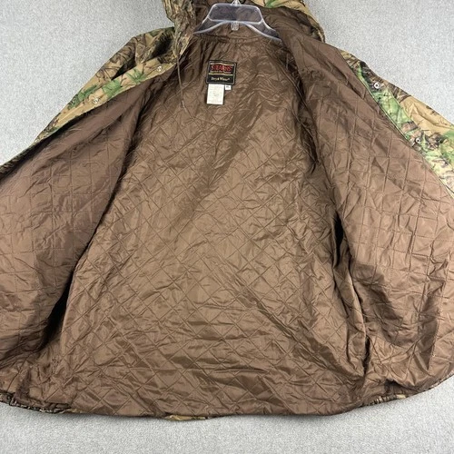 Stearns Dry Wear Jacket Mens XL Brown Realtree Camo Hooded Insulated Parka Rain image 6