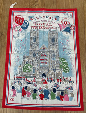 Original Will and Kate Royal Wedding Cath Kidston Tea towel - Unused