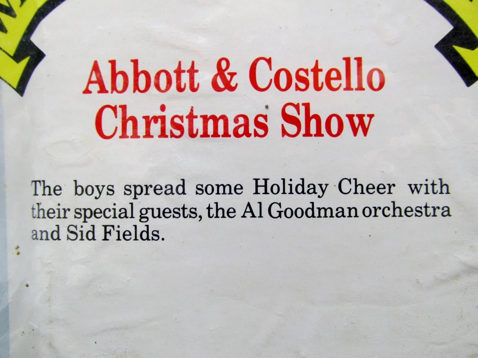 Abbott & Costello Christmas Show, VHS, Star Classics 1986, NEW in Shrink Wrap Foto 3 de 4