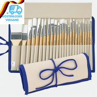 Conda Pinselset - 24 StüCk Pinsel, Nylon Acrylfarben Pinsel Set, HöLzernen Griff