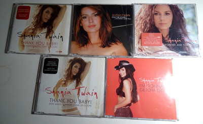 Shania Twain - Don't Be Stupid + Forever + Thank You Baby (x2) + Getcha Good Cds