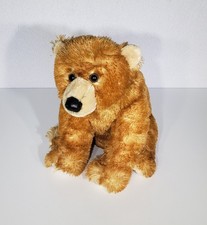 Aurora World Sitting Bear Golden Brown Beanbag Plush Stuffed Animal Toy 12" EUC
